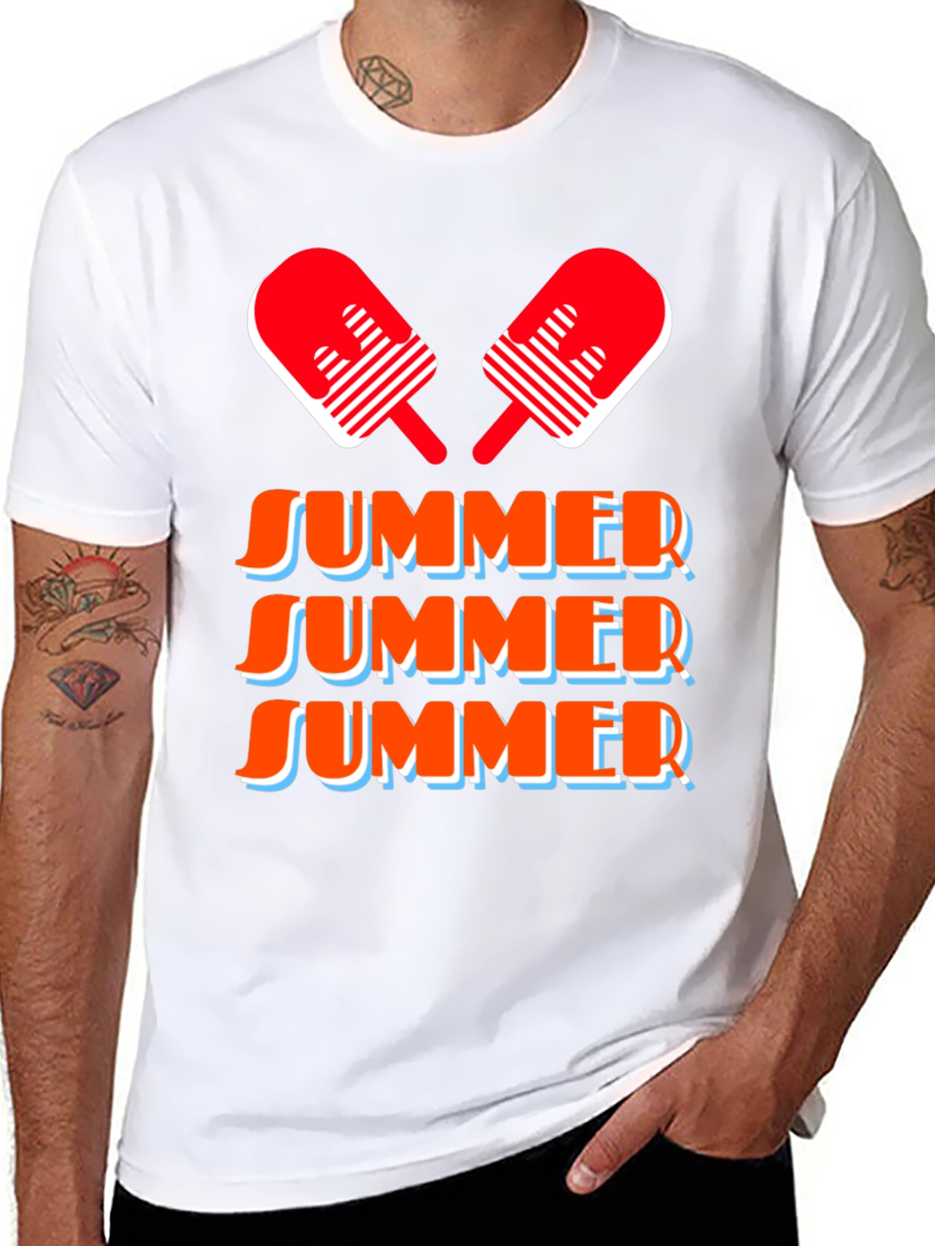 Summer Popsicle Graphic Tee - Short Sleeve