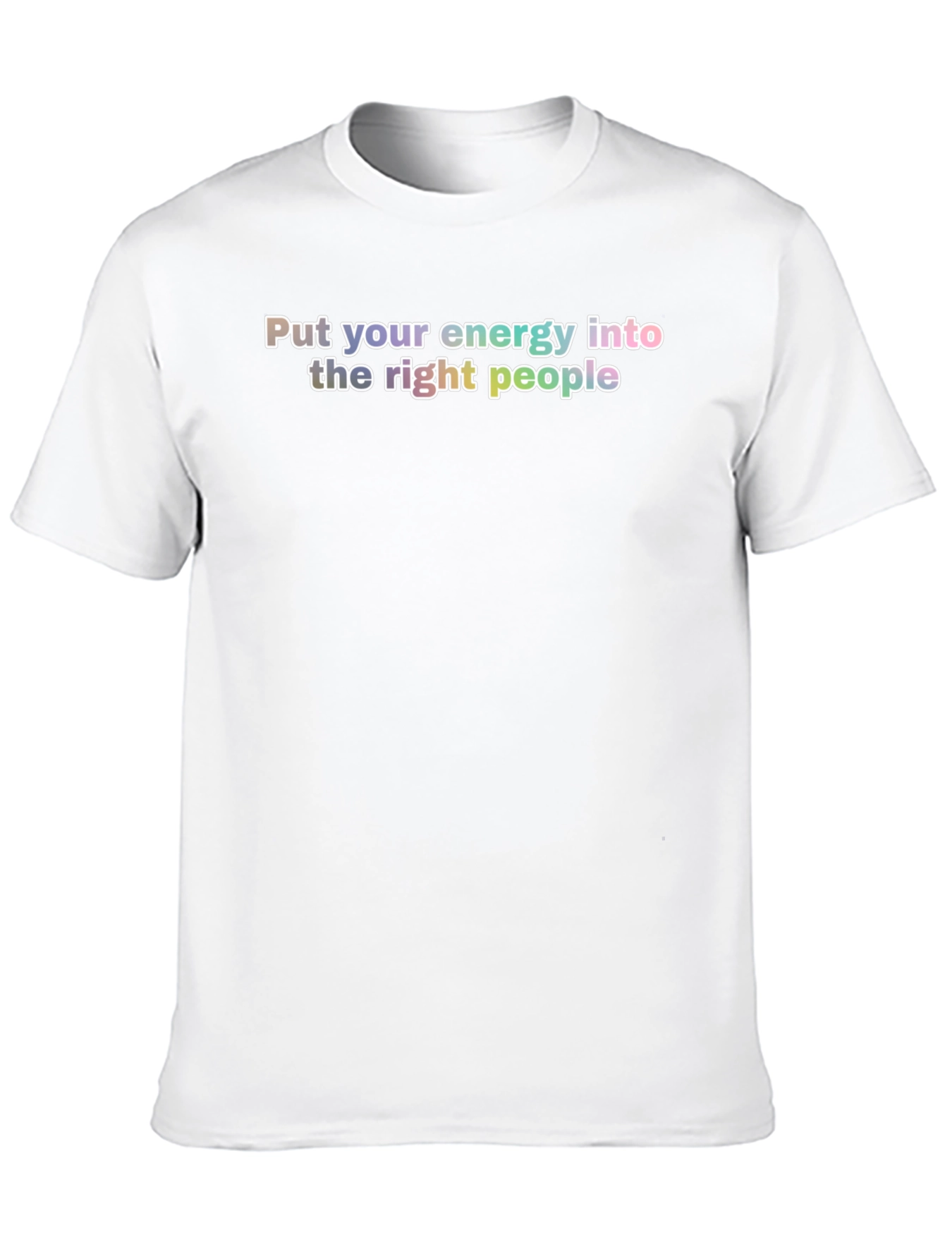 Energy into the Right People Black T-Shirt