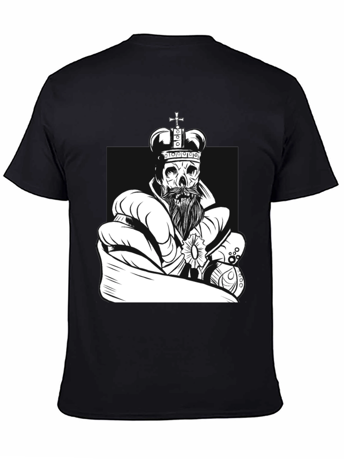 King Skull Graphic Tee - Black