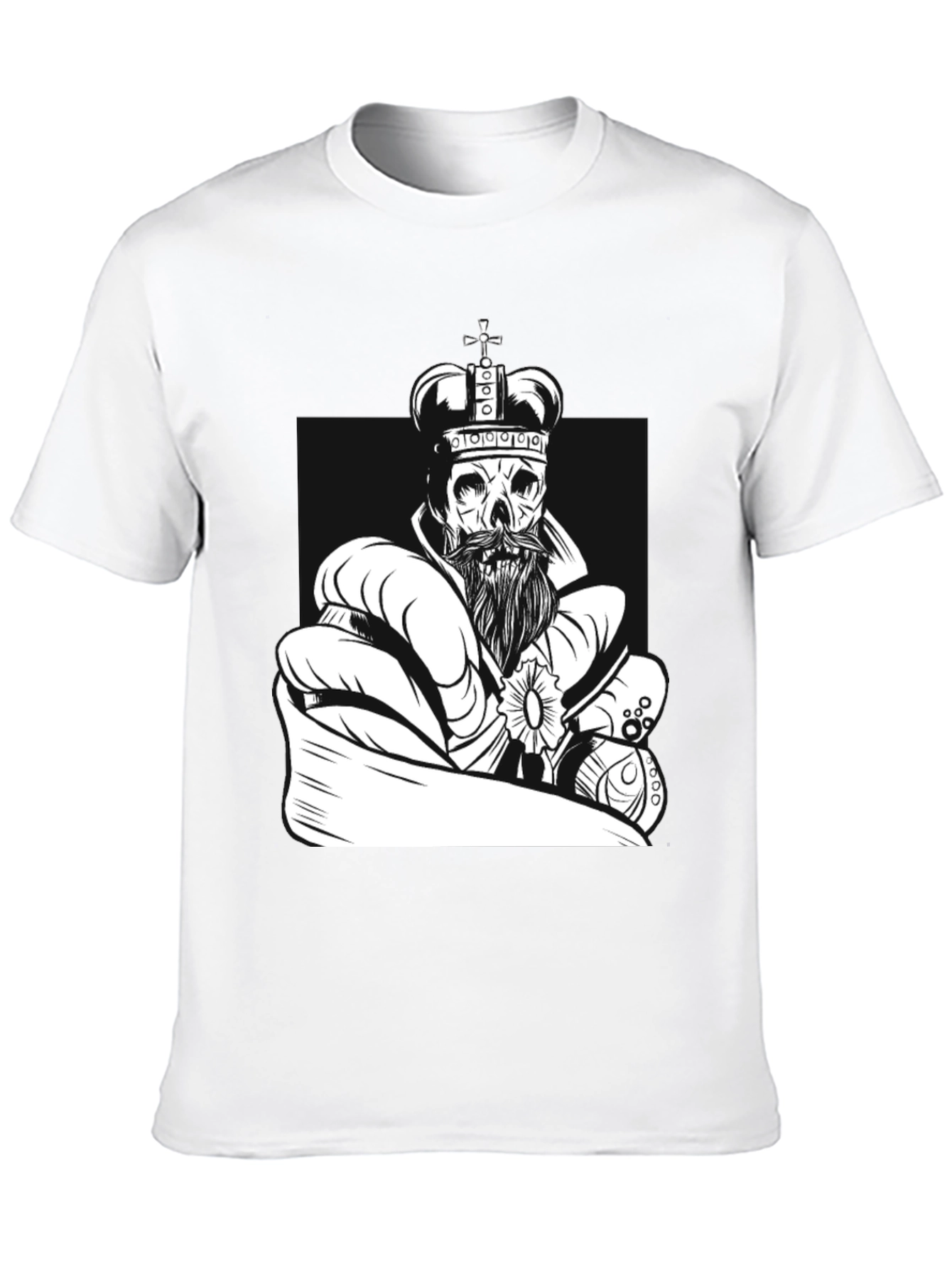 King Skull Graphic Tee - Black