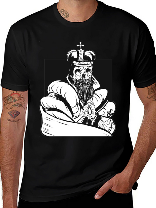 King Skull Graphic Tee - Black