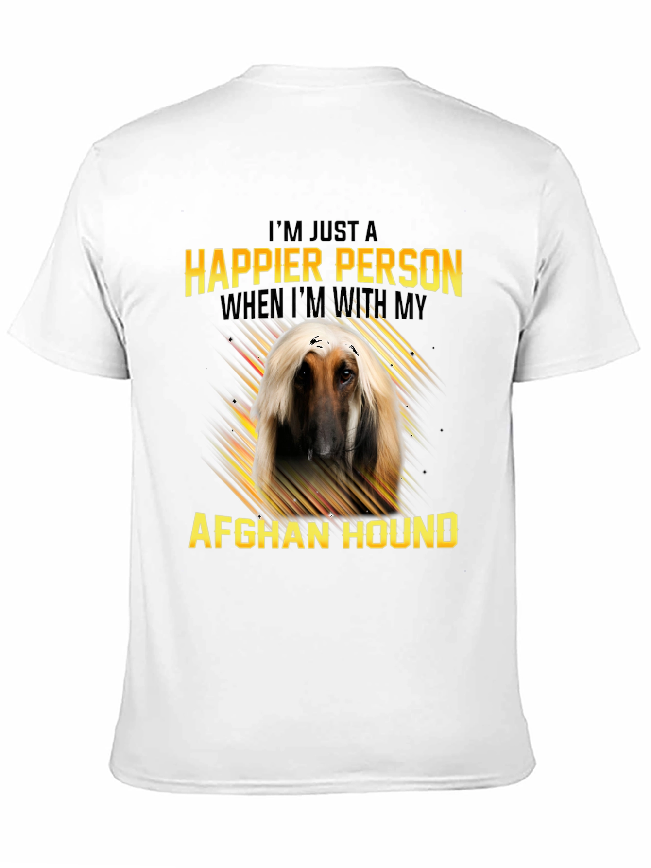 Happier With Afghan Hound T-Shirt