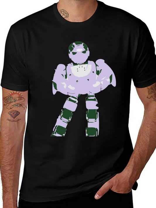 Retro Robot Graphic T-Shirt - Cool Vintage Style