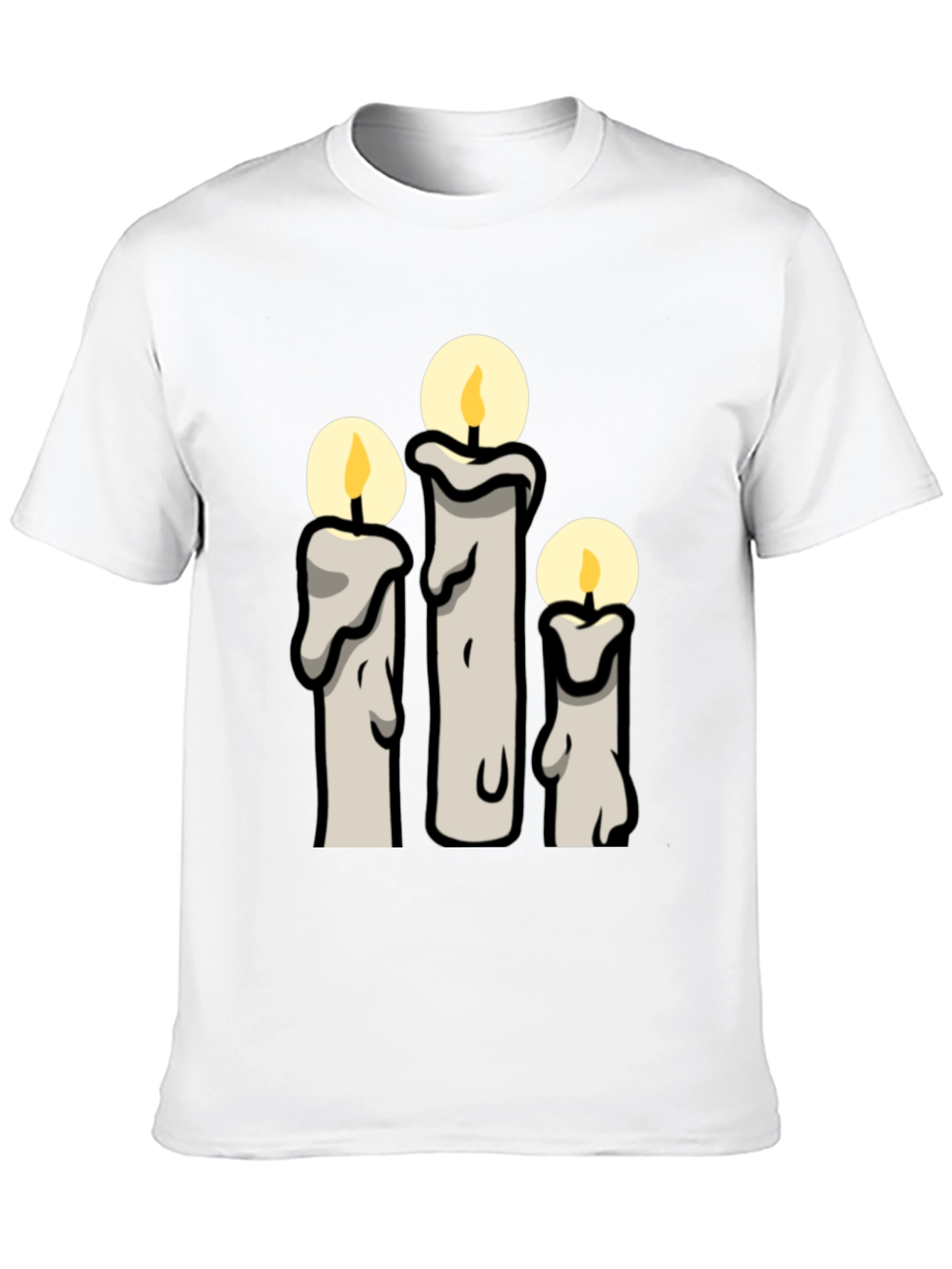 Candle Graphic Black T-Shirt