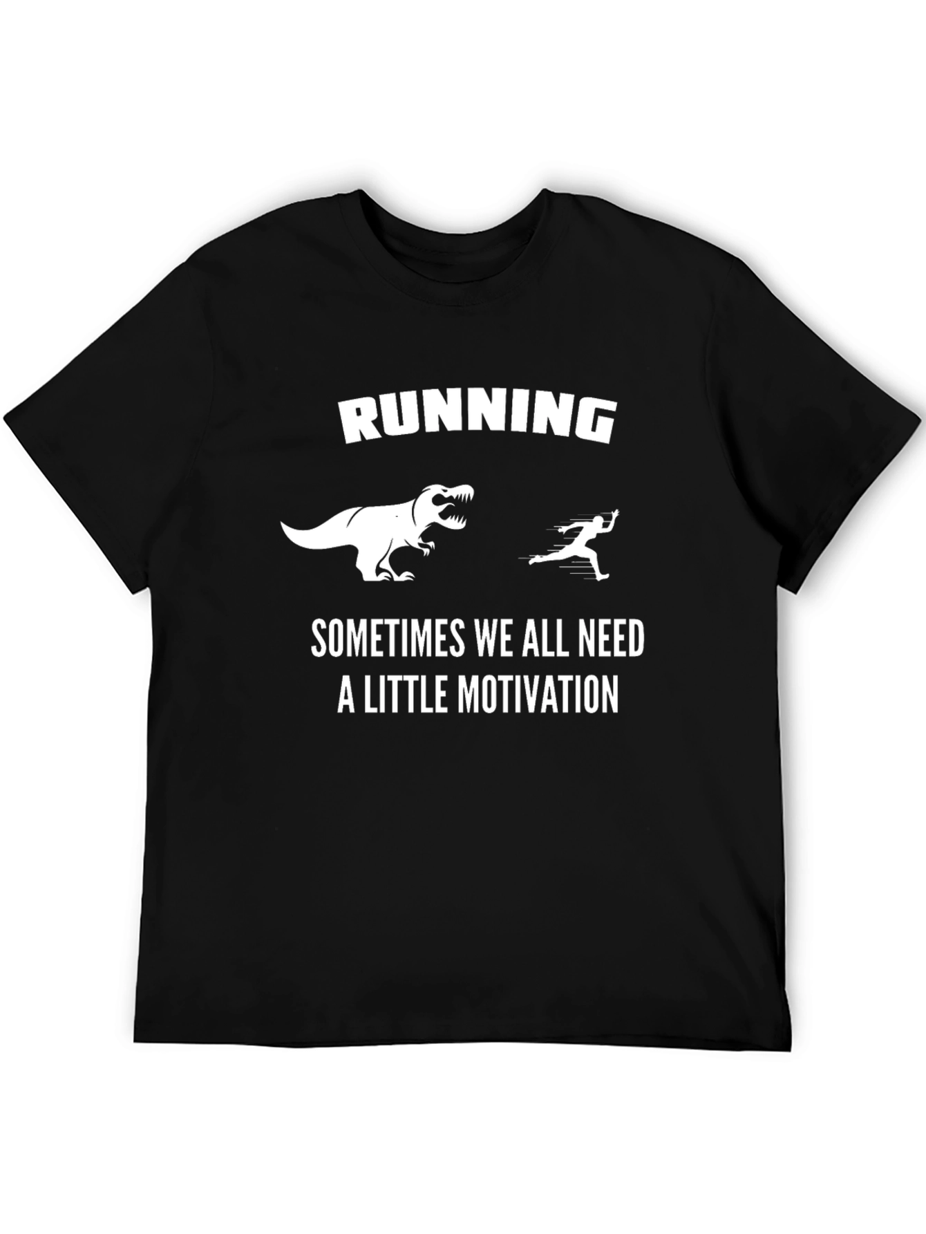 Running Motivation T-Shirt: Dinosaur Chase