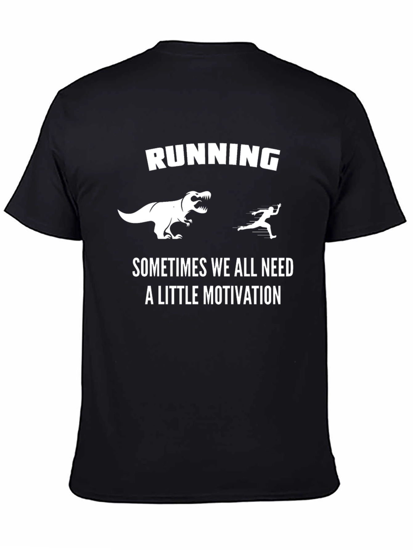 Running Motivation T-Shirt: Dinosaur Chase