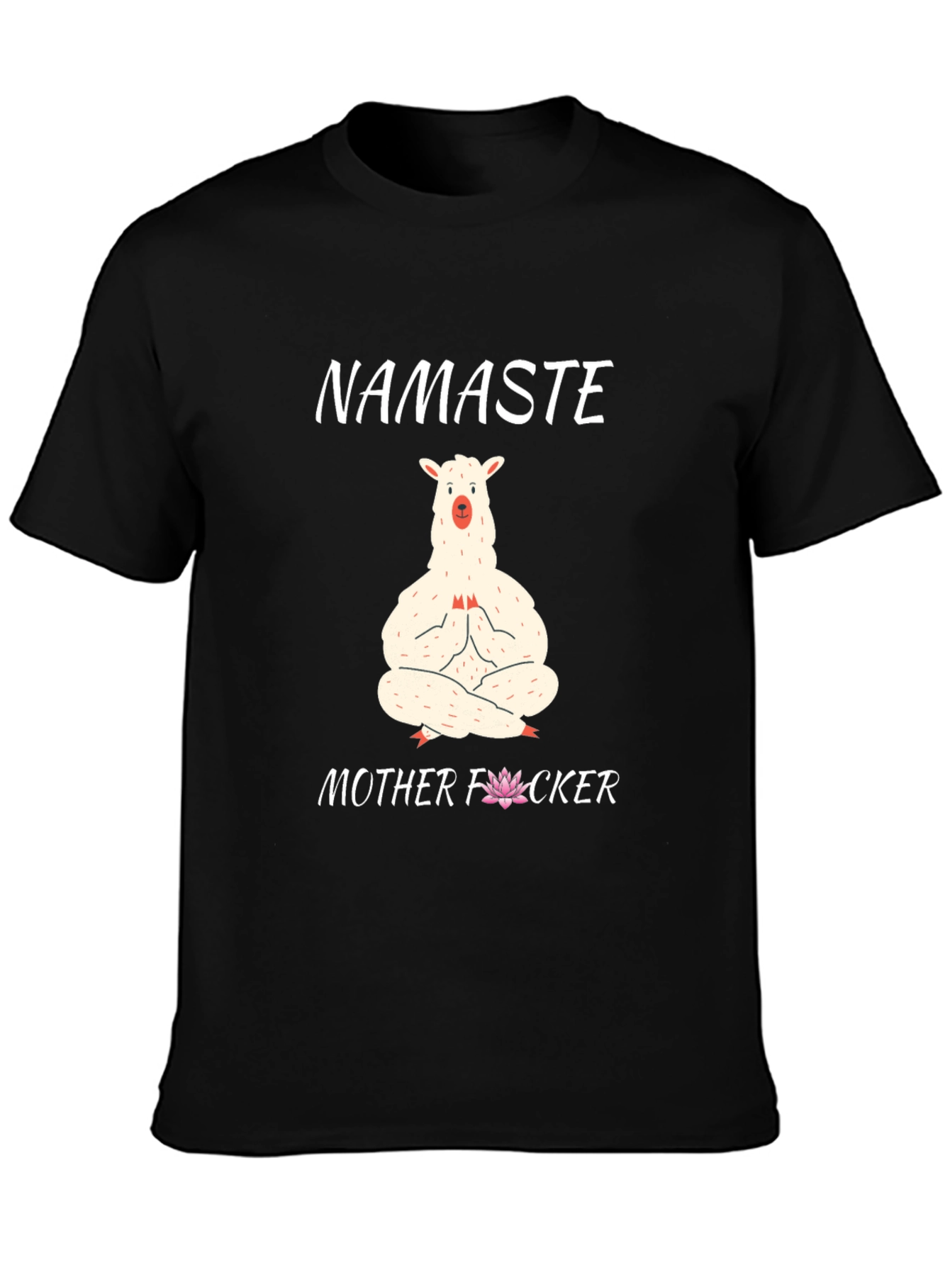 Namaste Llama Graphic T-Shirt - Funny Yoga Tee