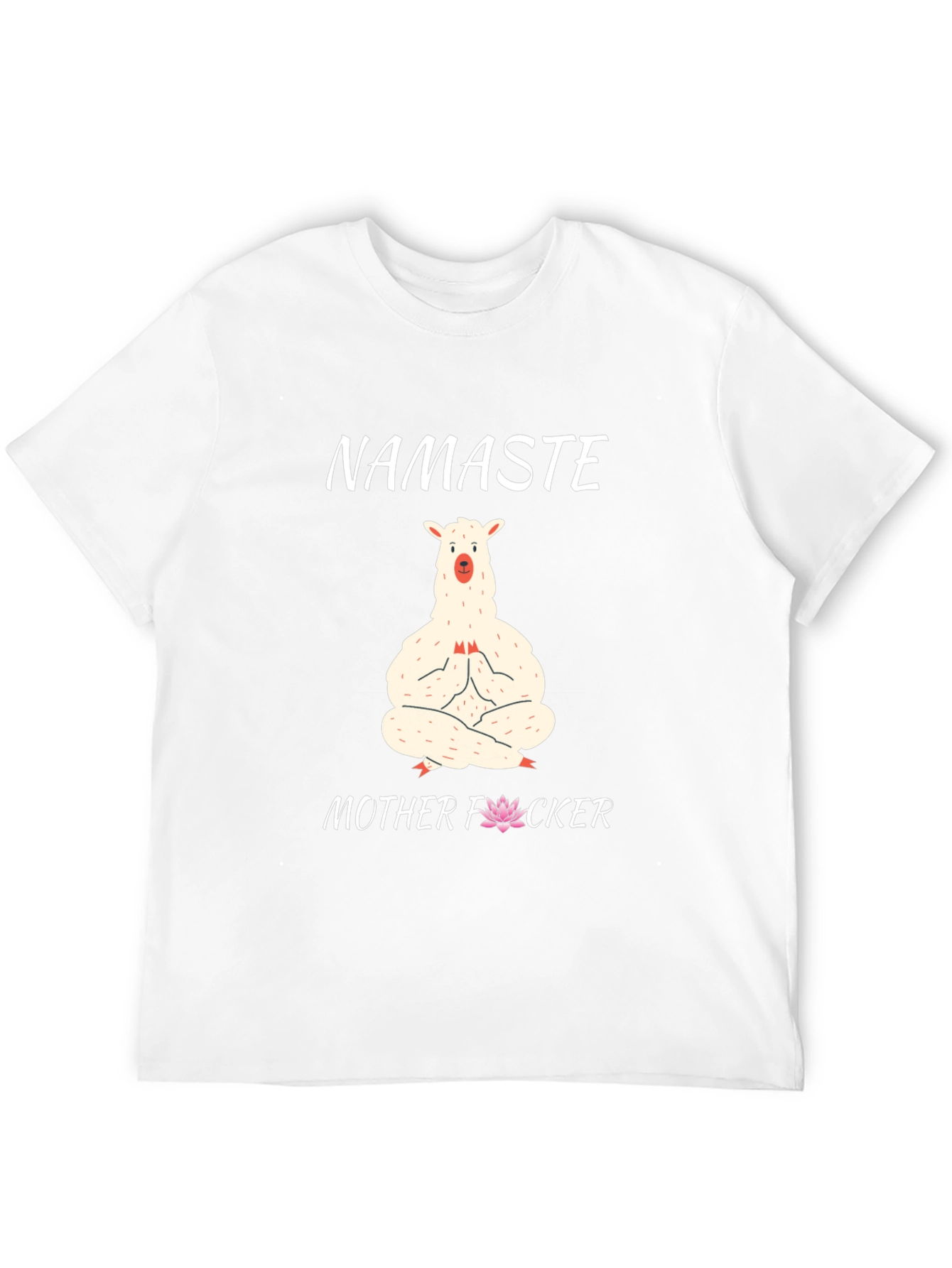 Namaste Llama Graphic T-Shirt - Funny Yoga Tee