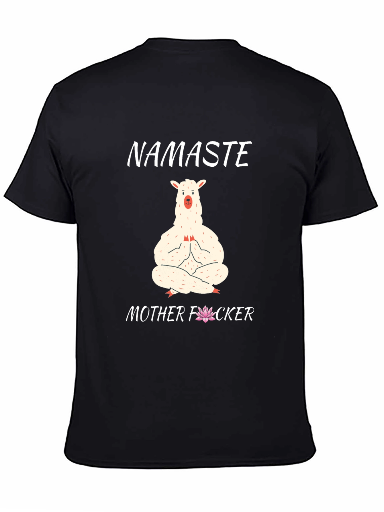Namaste Llama Graphic T-Shirt - Funny Yoga Tee