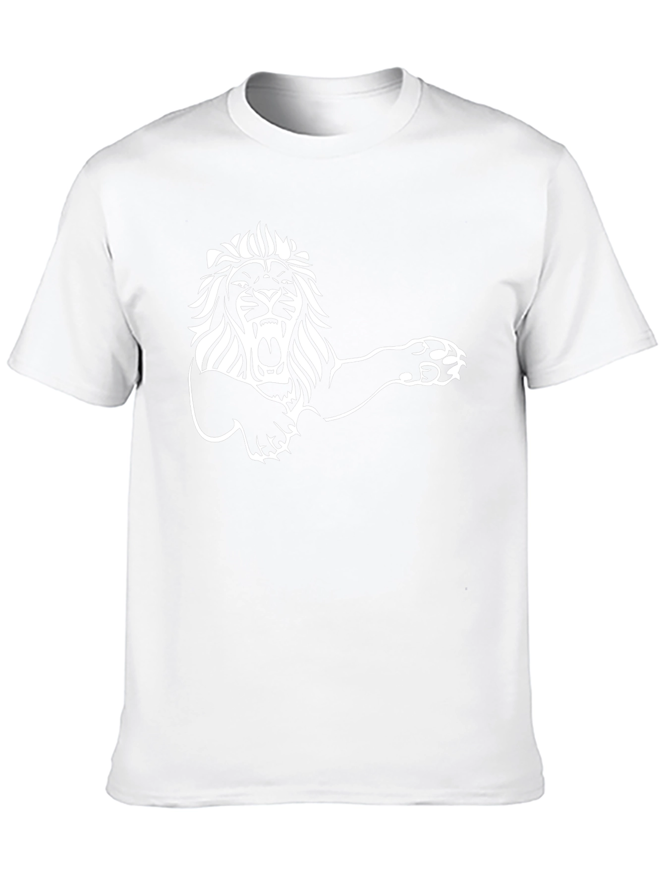 Roaring Lion Graphic Tee - Black Cotton T-Shirt