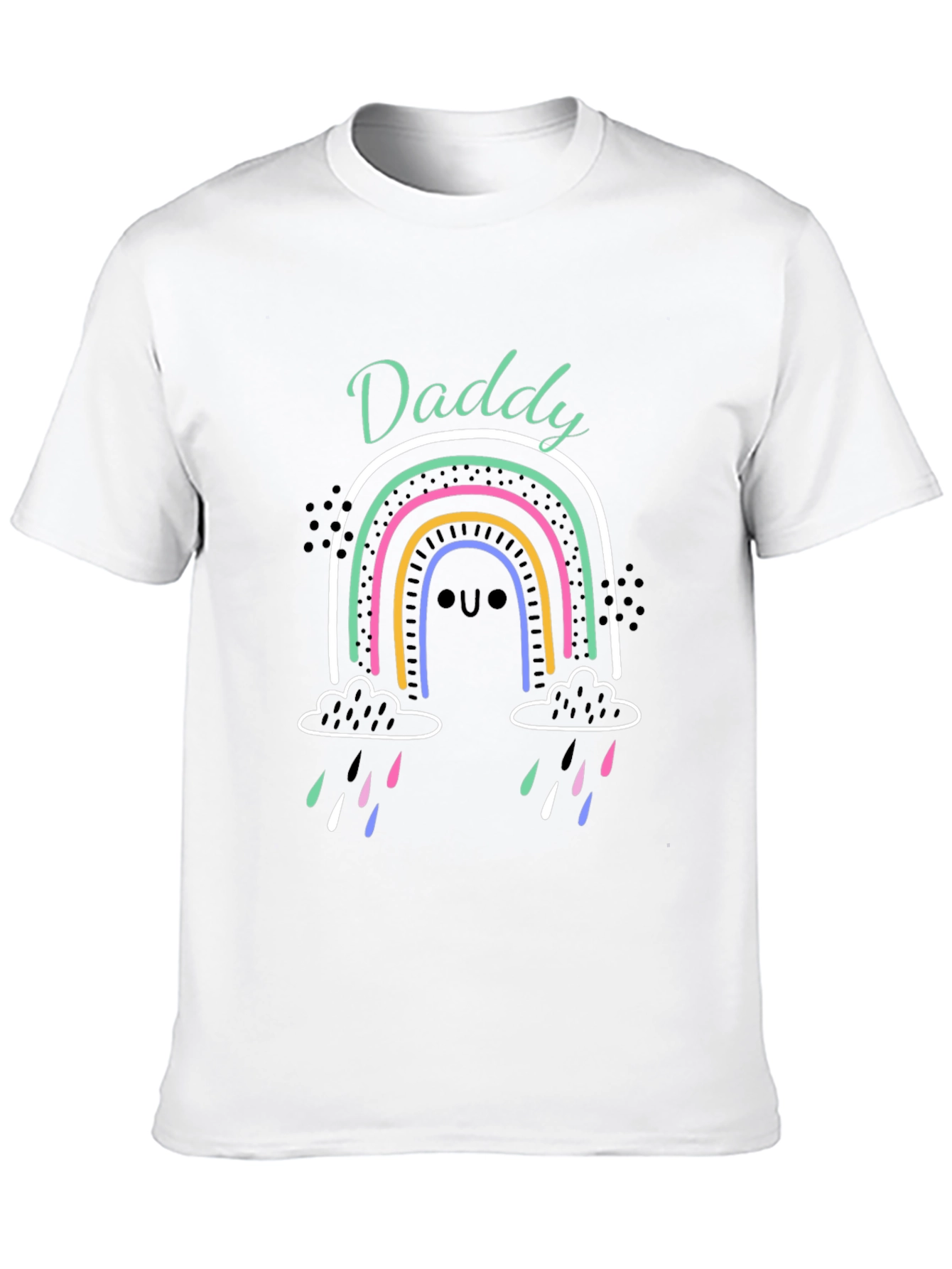 Daddy Rainbow Graphic T-Shirt - Cute Fathers Day Gift