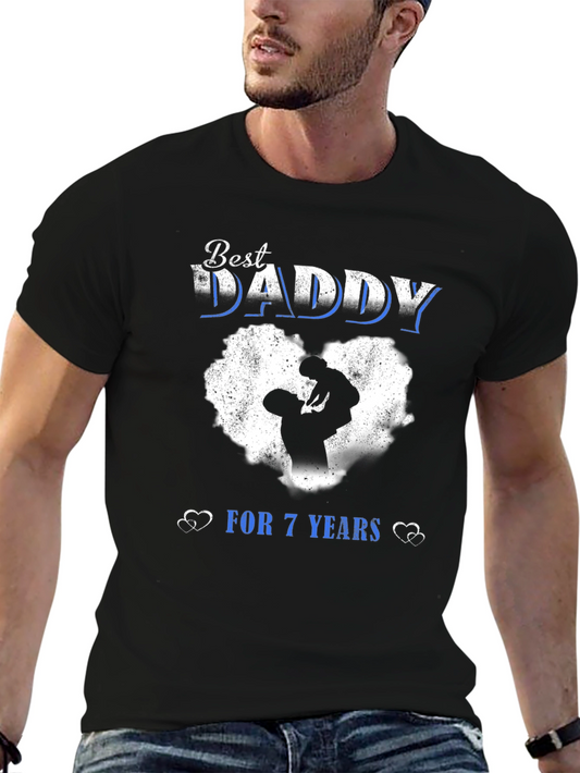 Best Daddy For 7 Years T-Shirt - Fathers Day Gift