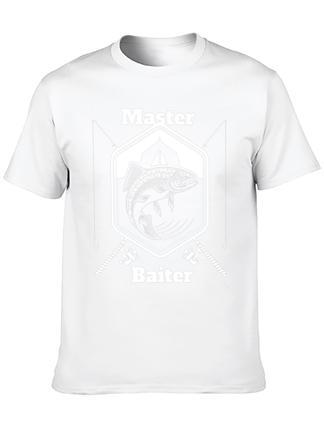 Master Baiter T-Shirt Fishing Humor Graphic Tee