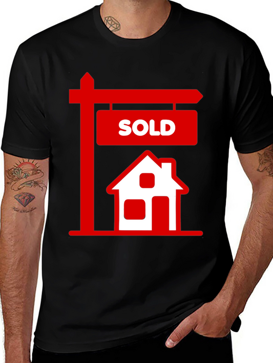 Sold House Graphic Tee - Real Estate T-Shirt