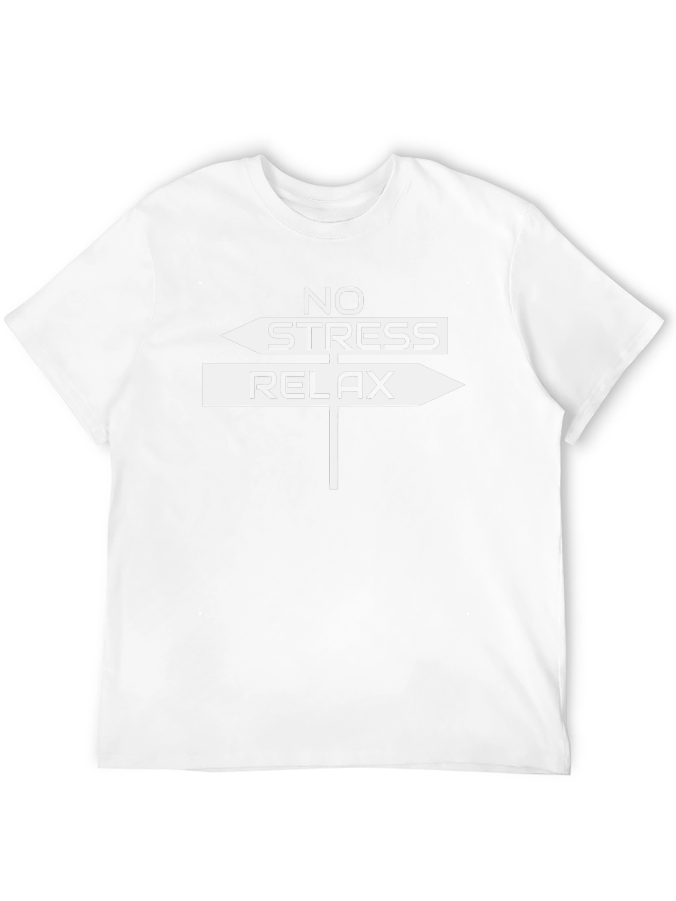 No Stress Relax Arrow Sign T-Shirt