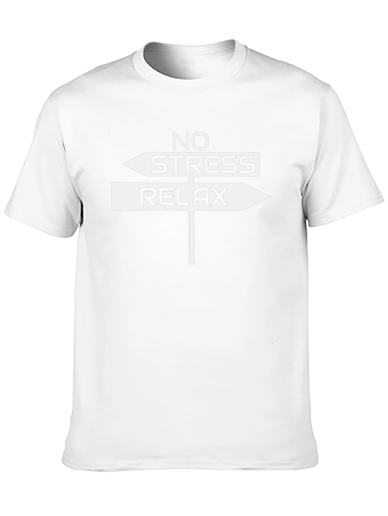 No Stress Relax Arrow Sign T-Shirt