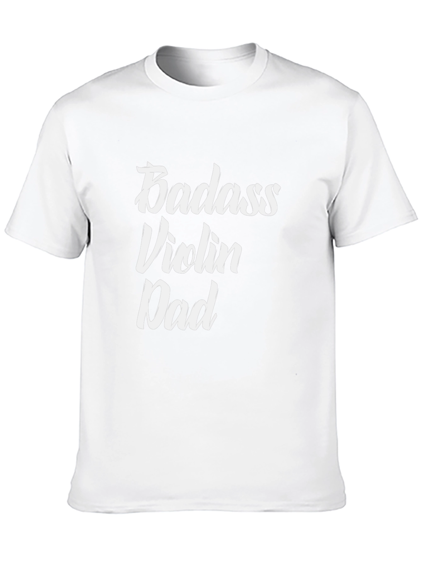 Badass Violin Dad Graphic Tee - Black T-Shirt