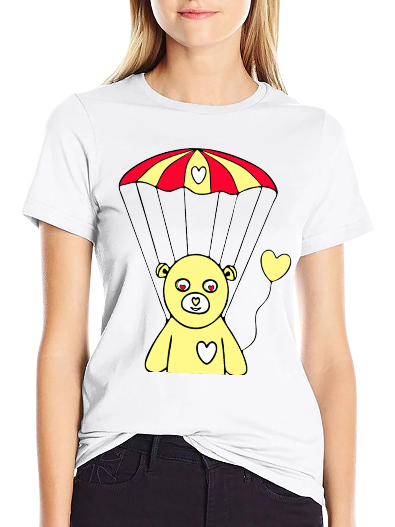 Parachute Bear Graphic Tee - Sweet & Playful Design