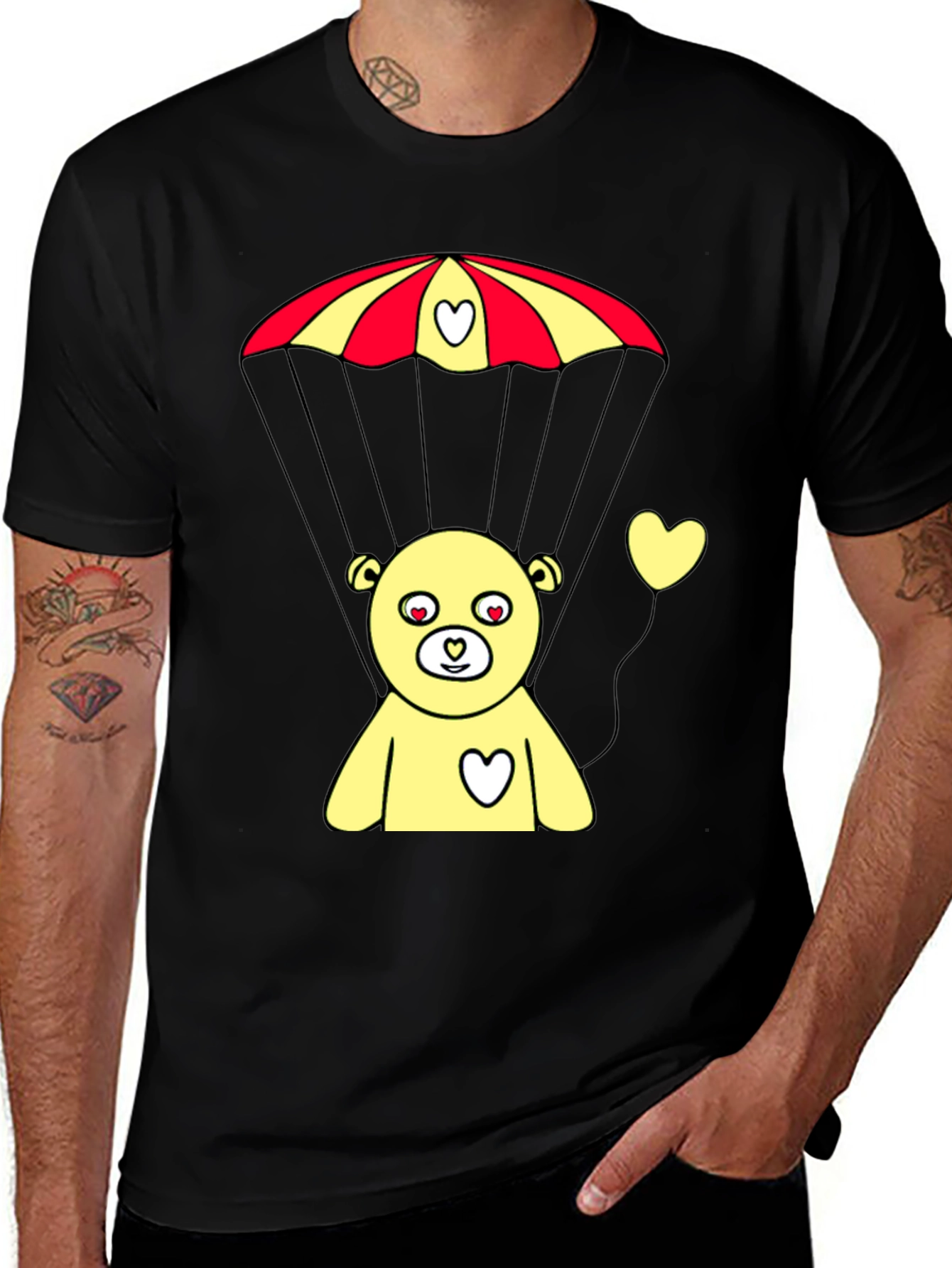 Parachute Bear Graphic Tee - Sweet & Playful Design