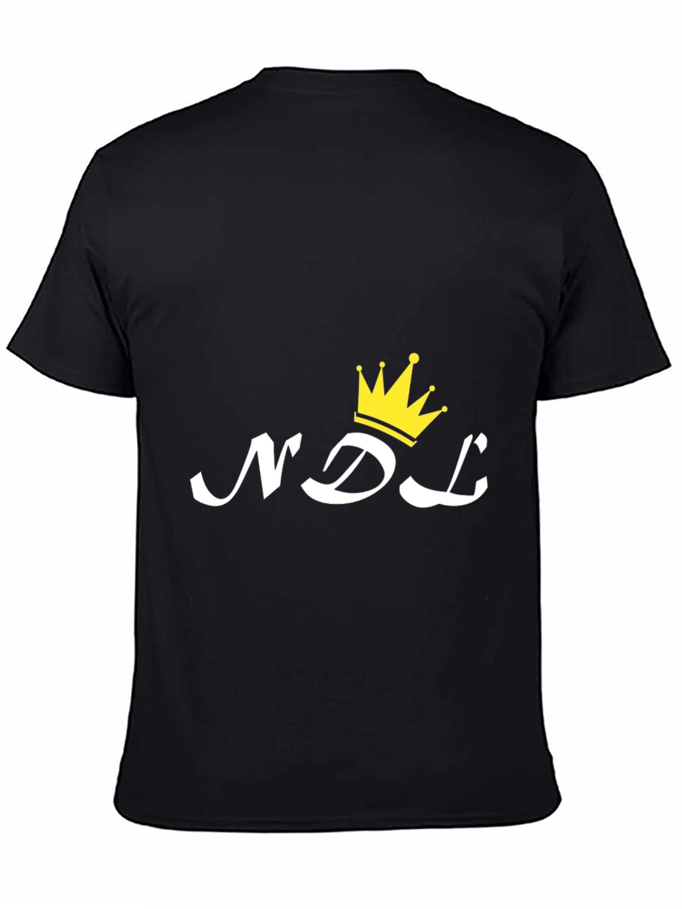 NDL Crown Graphic Print Black T-Shirt