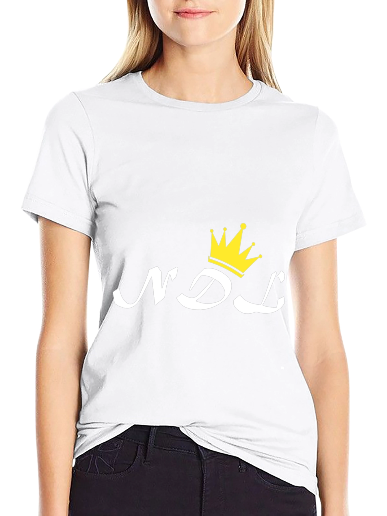NDL Crown Graphic Print Black T-Shirt