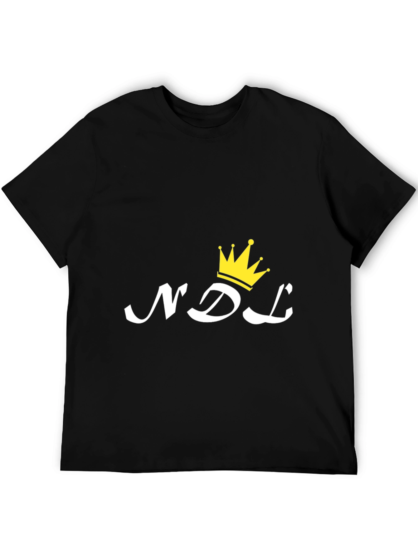 NDL Crown Graphic Print Black T-Shirt