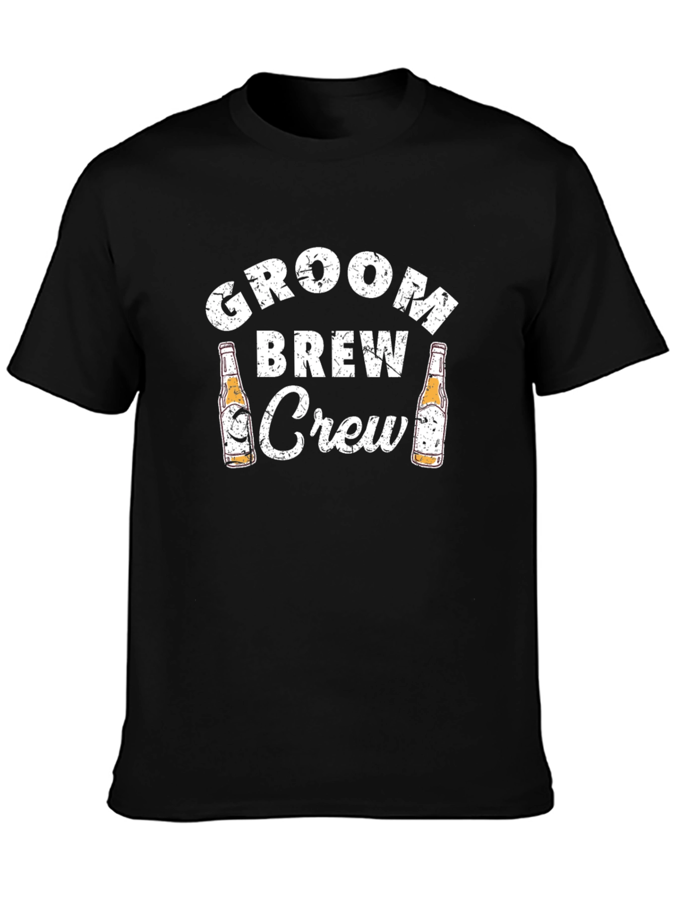 Groom Brew Crew Black Graphic Tee