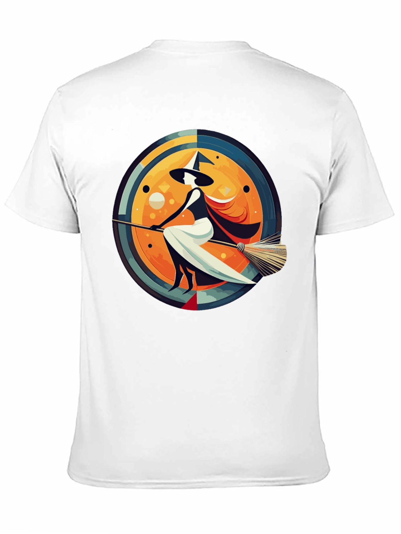 Whimsical Witch Graphic Tee - Stylish Halloween T-Shirt