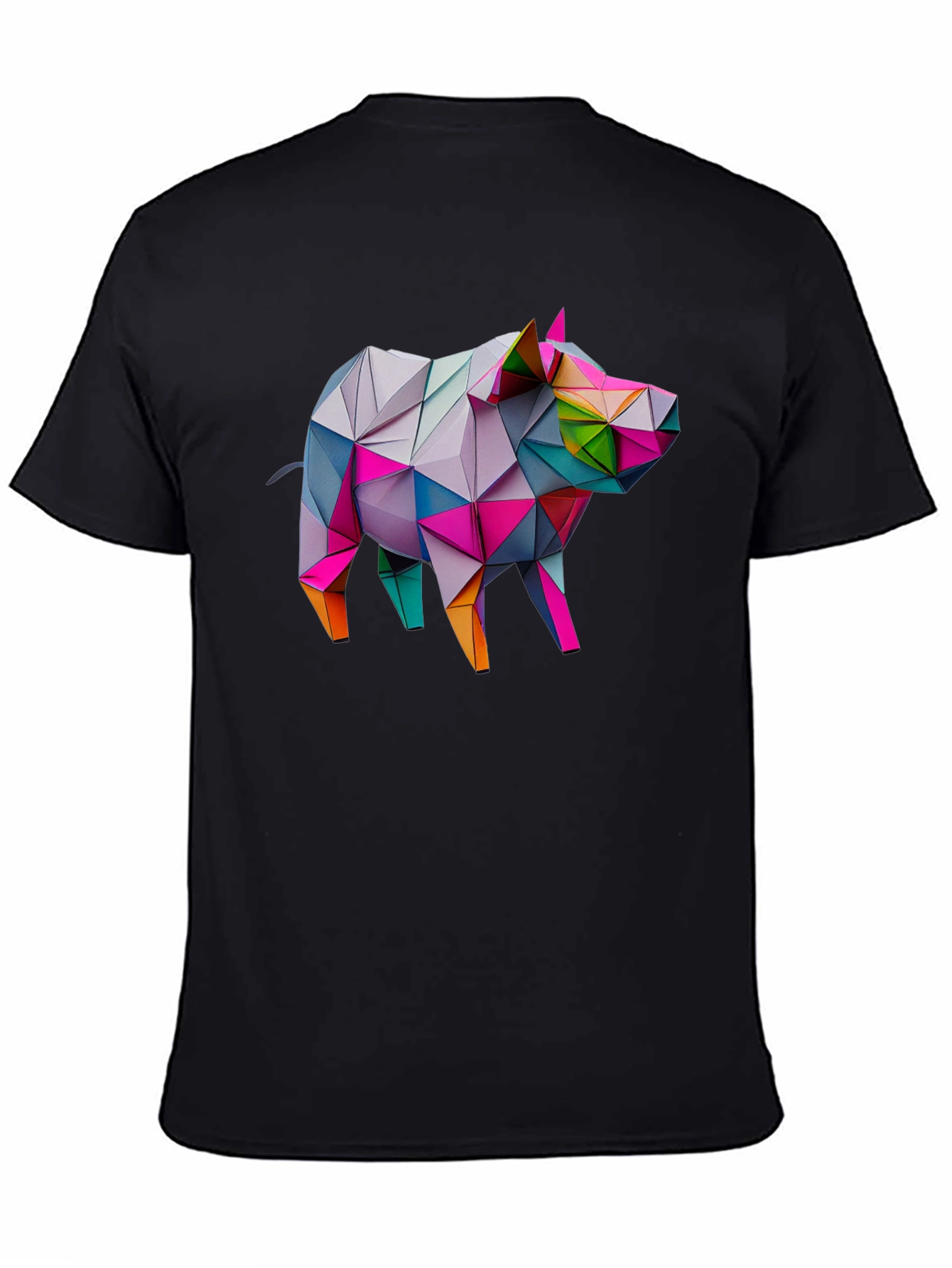 Geometric Pig Tee - Modern Art Shirt