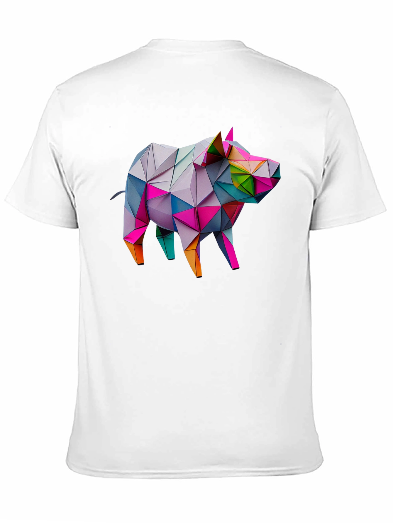 Geometric Pig Tee - Modern Art Shirt