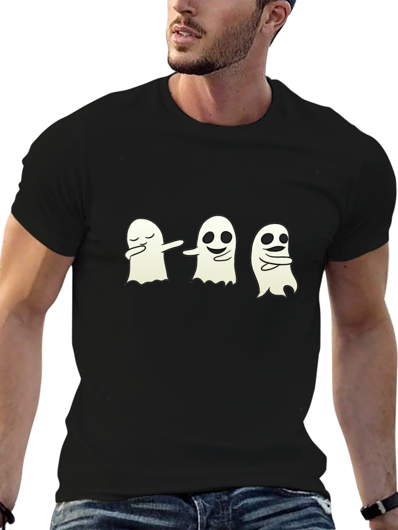 Spooky Season Ghost Graphic Tee