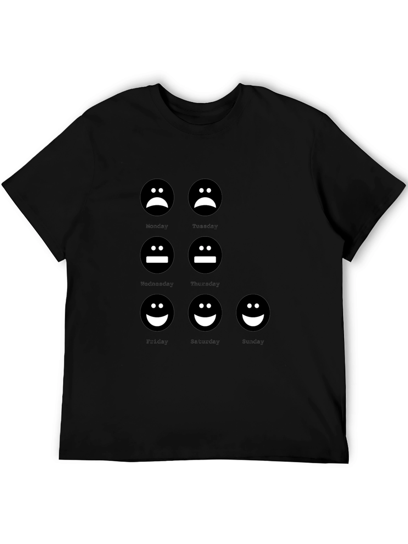Mood of the Week Black Graphic T-Shirt