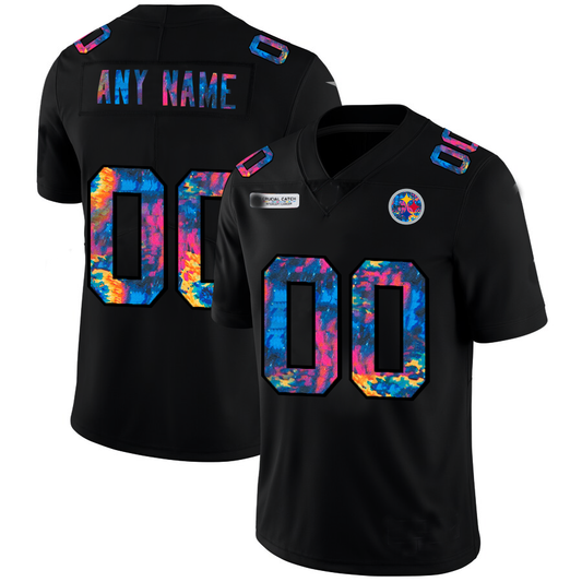 Custom1 Pittsburgh Steelers Multi-Color Black 2020 Crucial Catch Vapor Untouchable Limited Jerseys Stitched American Football Jerseys
