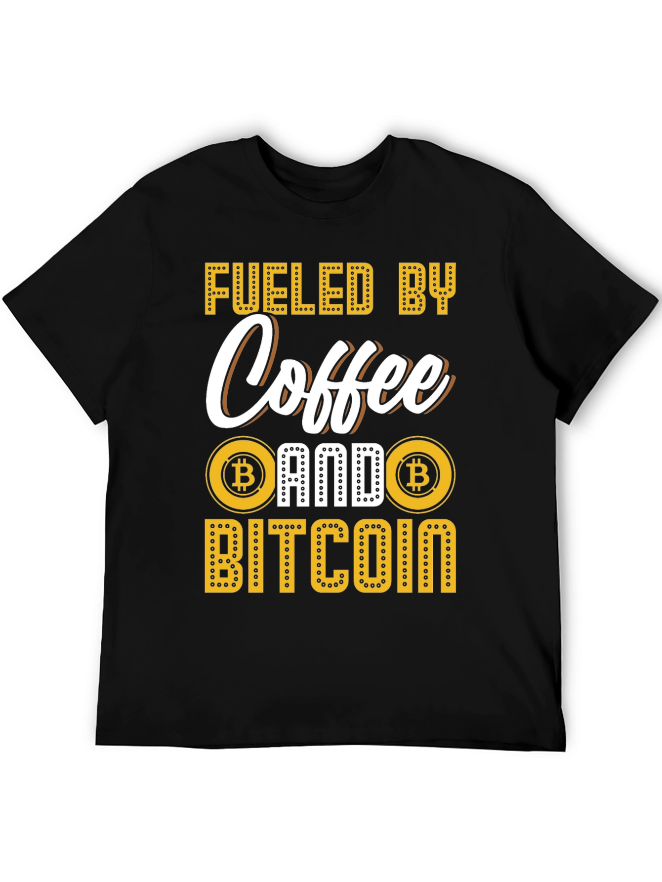 Fueled By Coffee and Bitcoin Graphic Tee