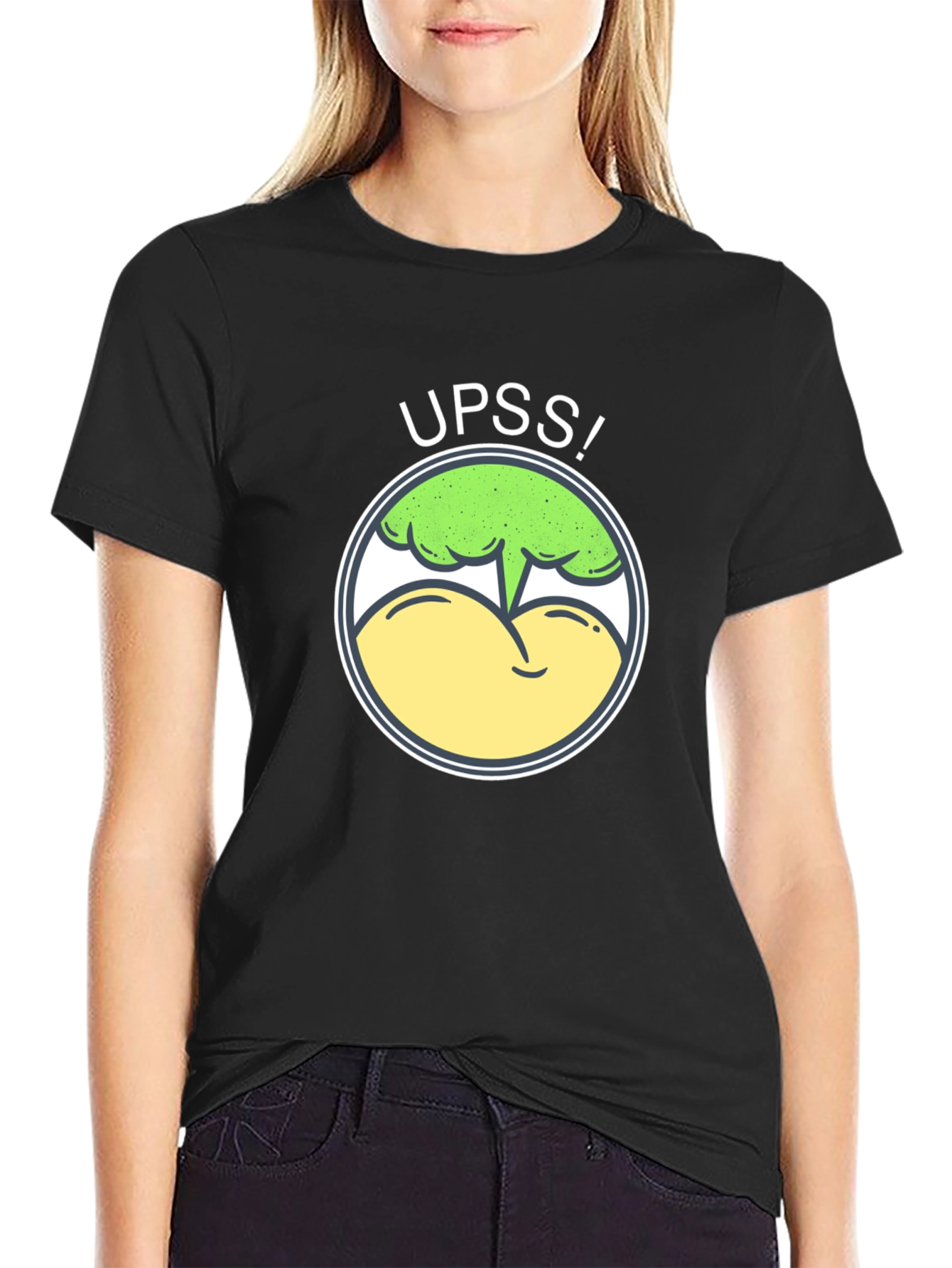 Funny UPSS! Broccoli Butt T-Shirt - Humor Tee
