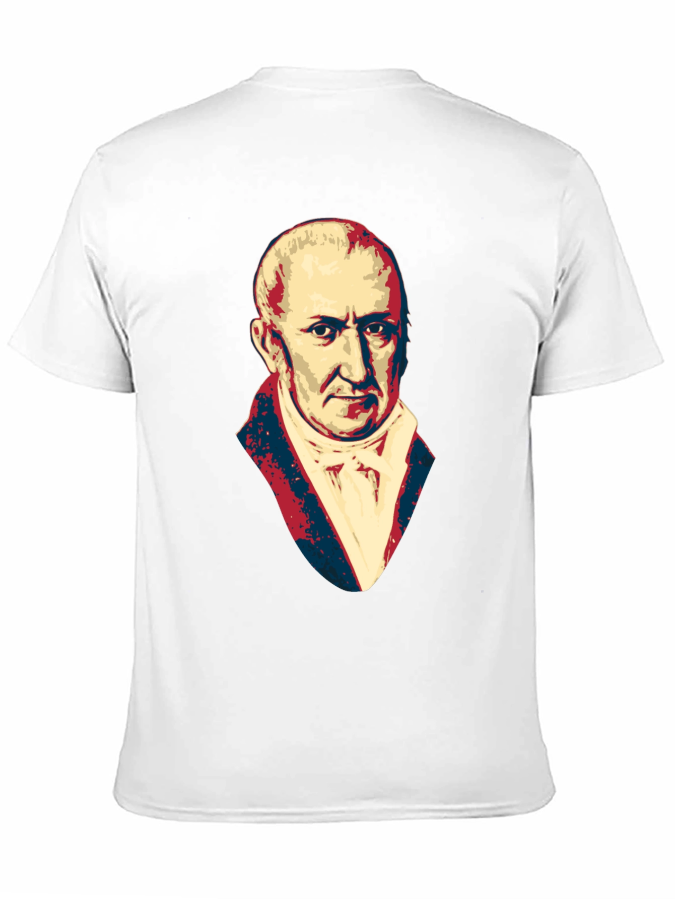 Mens Black T-Shirt with Portrait Graphic