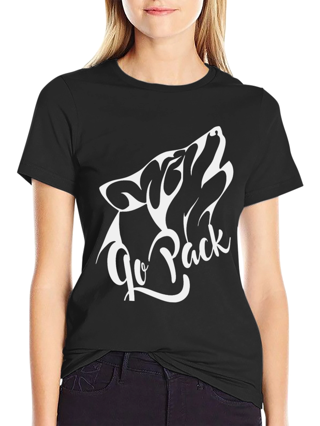 Go Pack Wolf Graphic T-Shirt