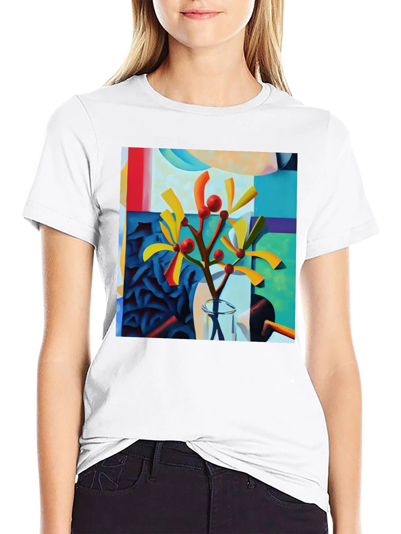 Abstract Botanical Art Graphic Tee