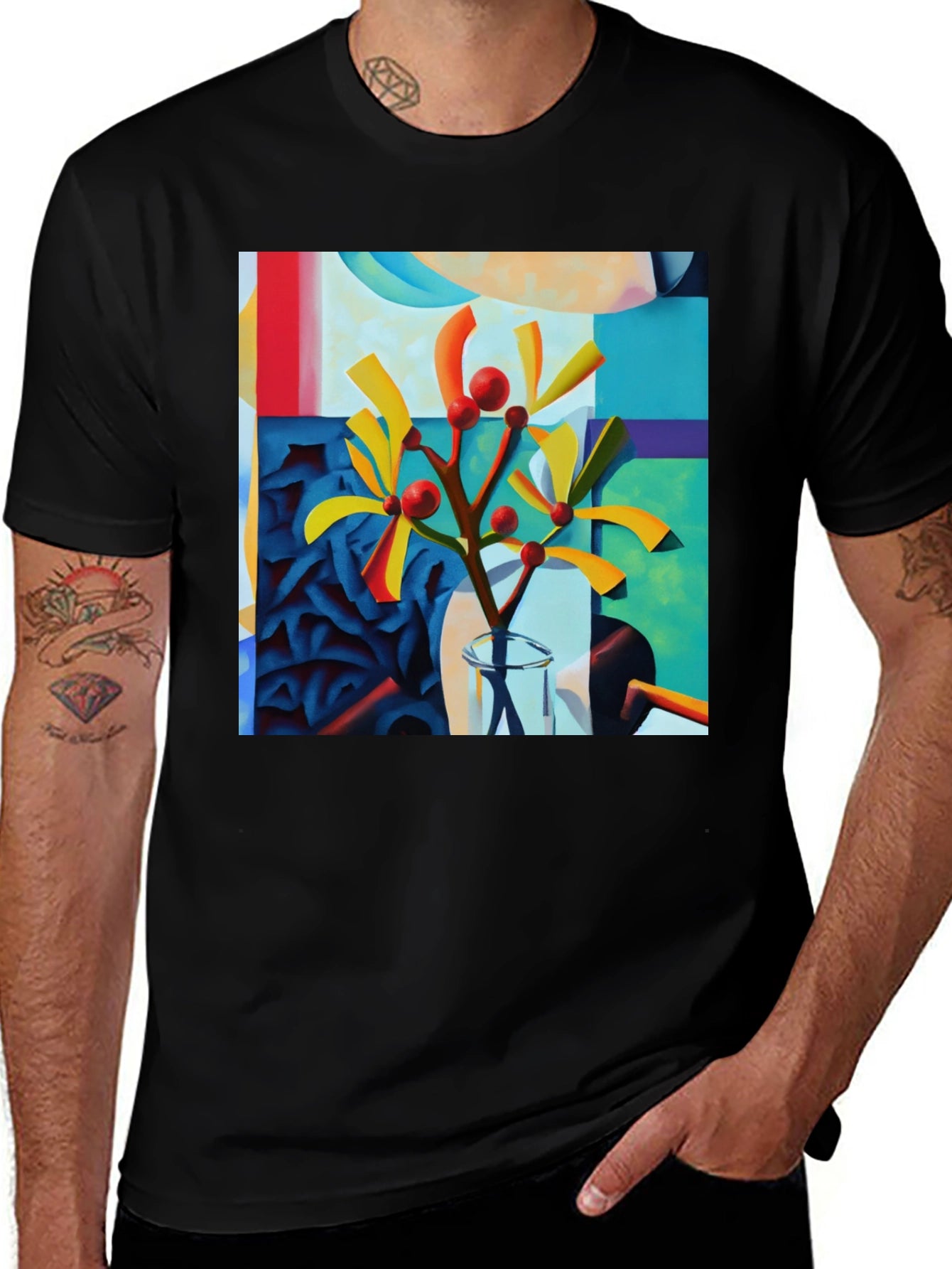 Abstract Botanical Art Graphic Tee