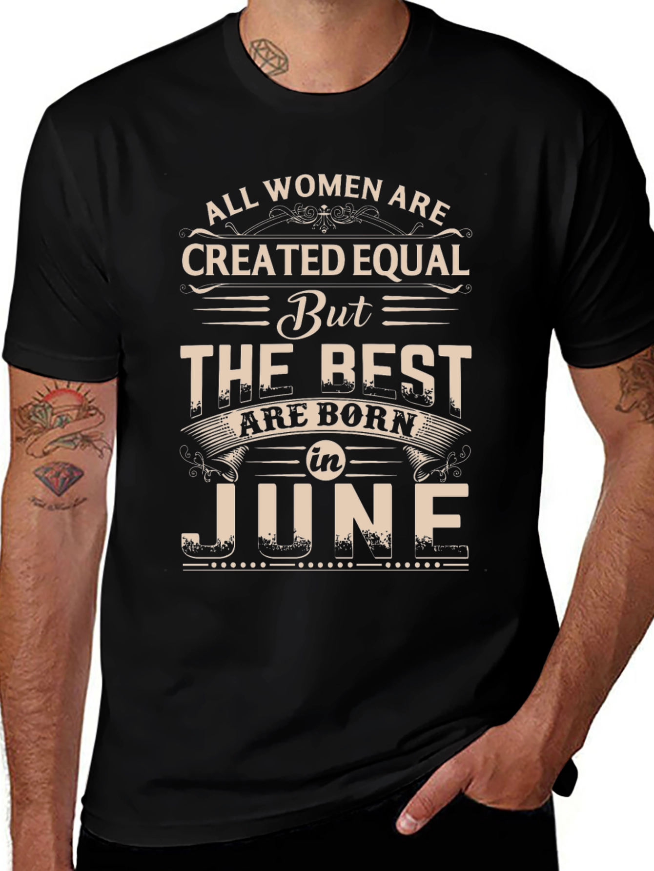 June Birthday T-Shirt - All Women Are Created Equal