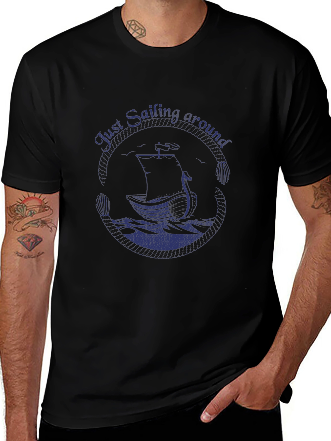 Nautical Sailing T-Shirt - Just Sailing Around