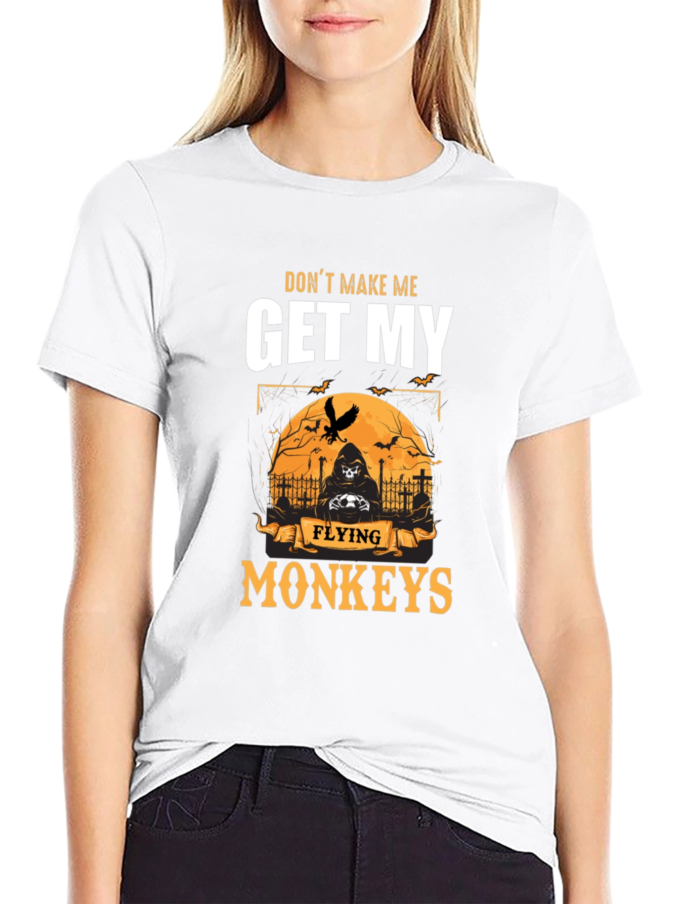 Dont Make Me Get My Flying Monkeys Halloween T-Shirt