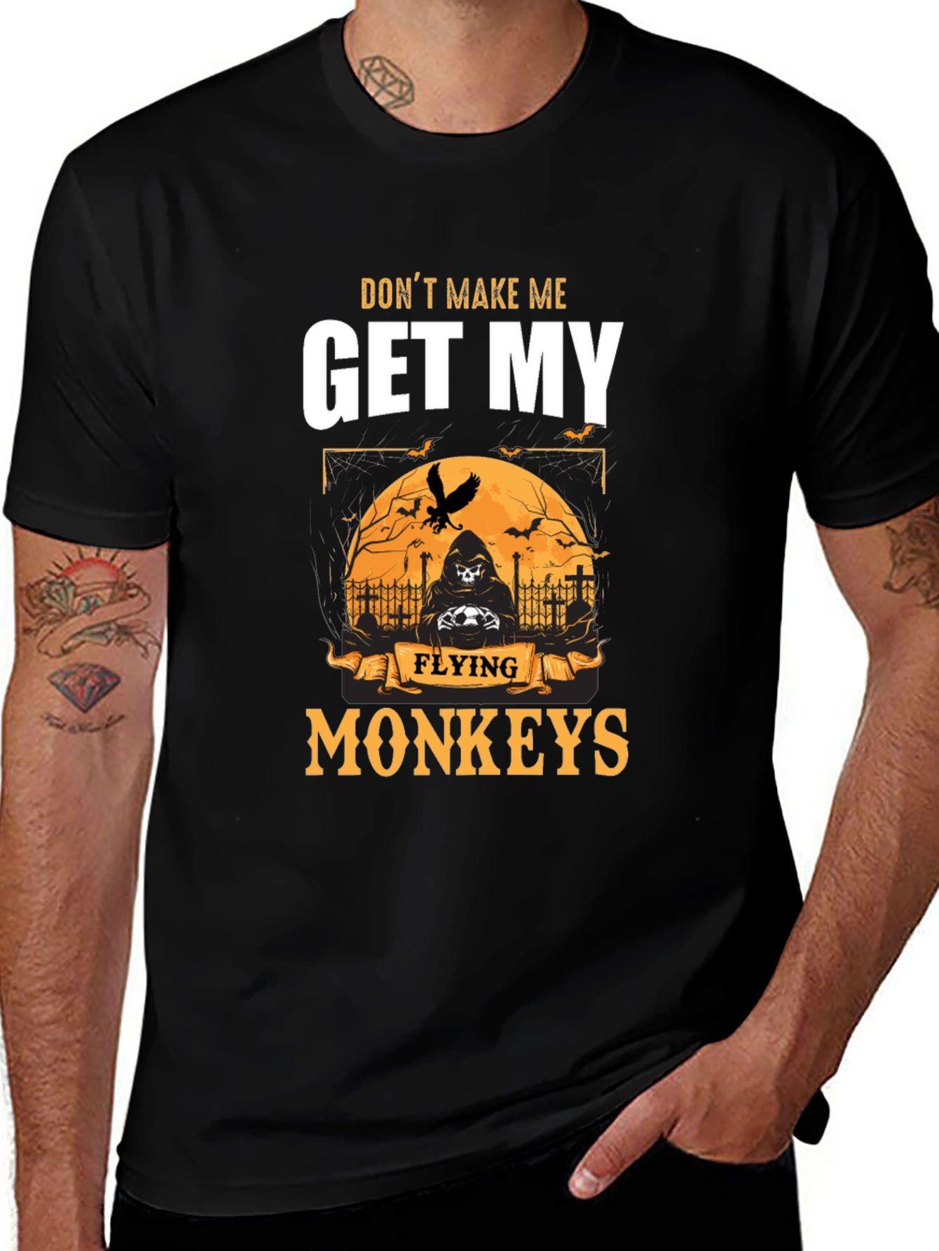 Dont Make Me Get My Flying Monkeys Halloween T-Shirt