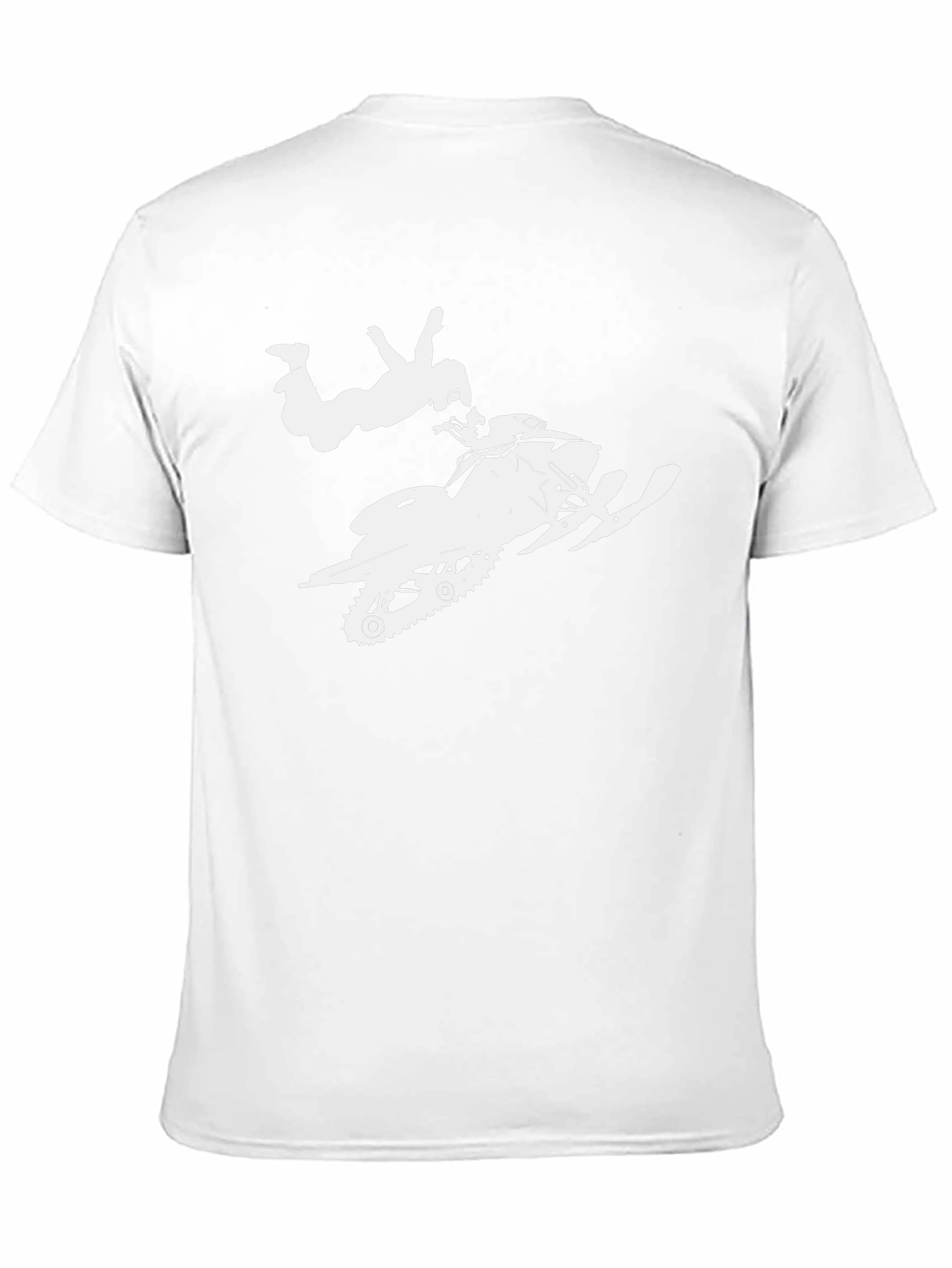 Snowmobile Stunt T-Shirt - Black Cotton Tee