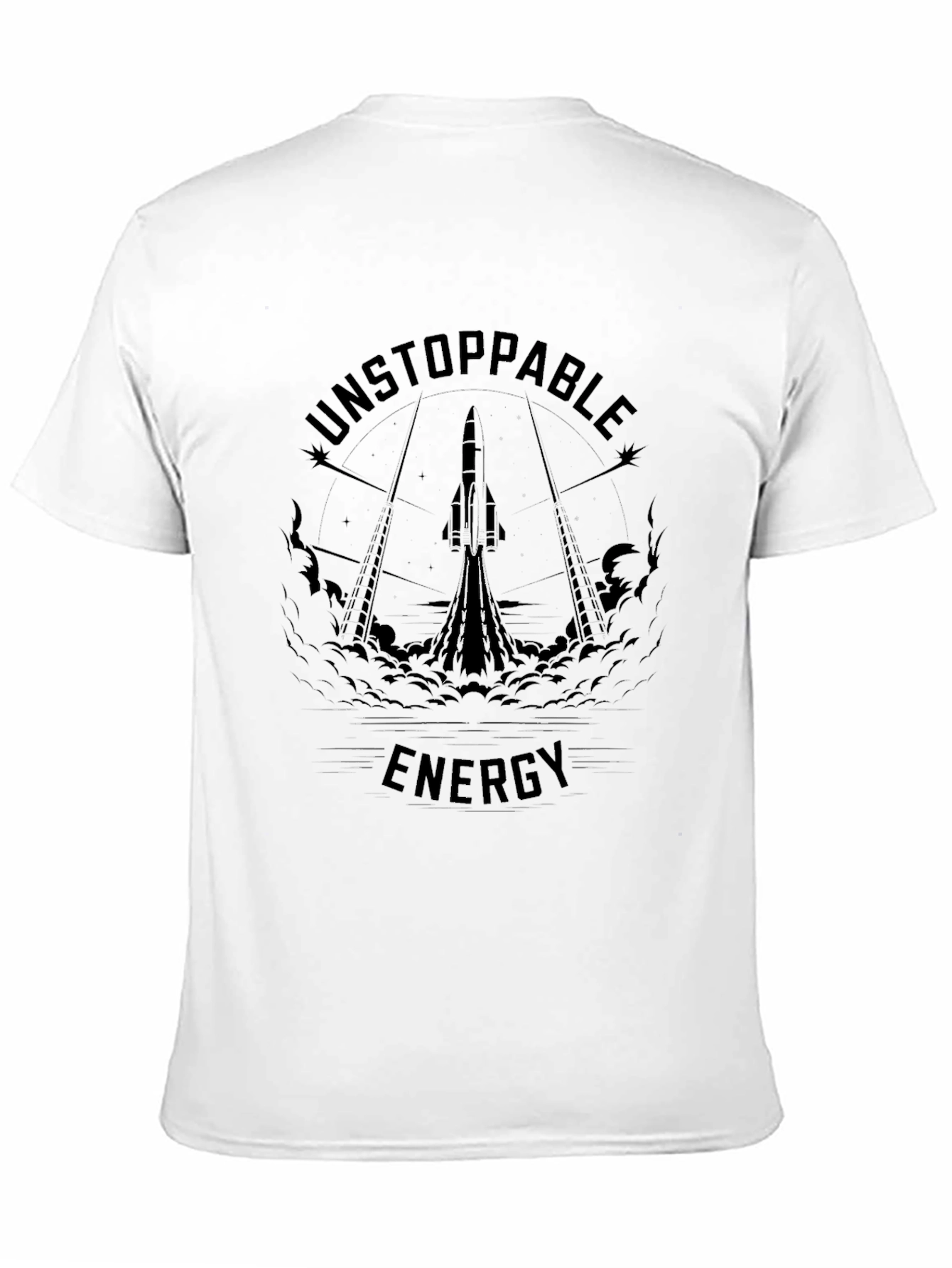 Unstoppable Energy Rocket Launch Graphic T-Shirt
