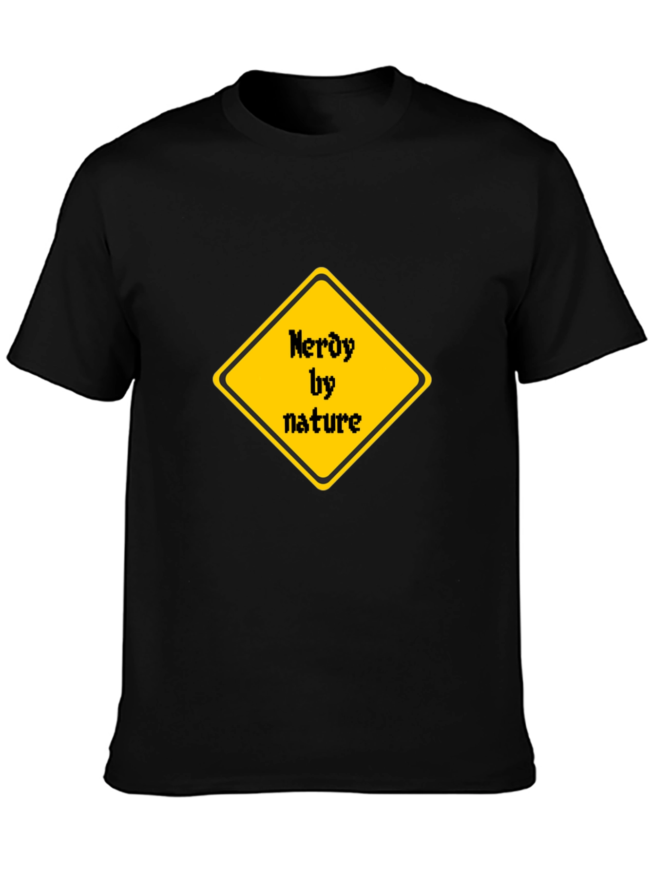 Nerdy by Nature T-Shirt - Black Cotton Tee