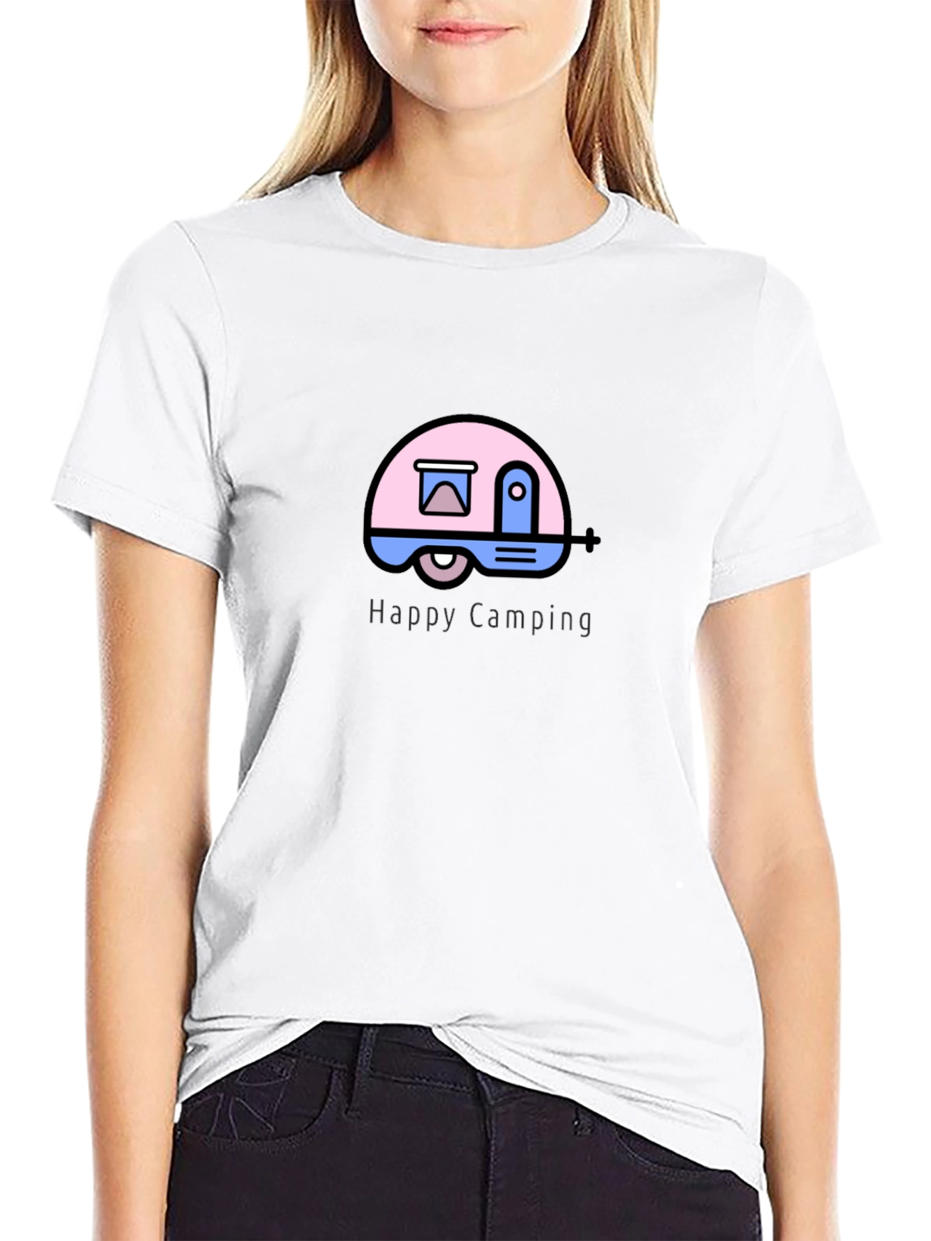 Happy Camping Graphic T-Shirt