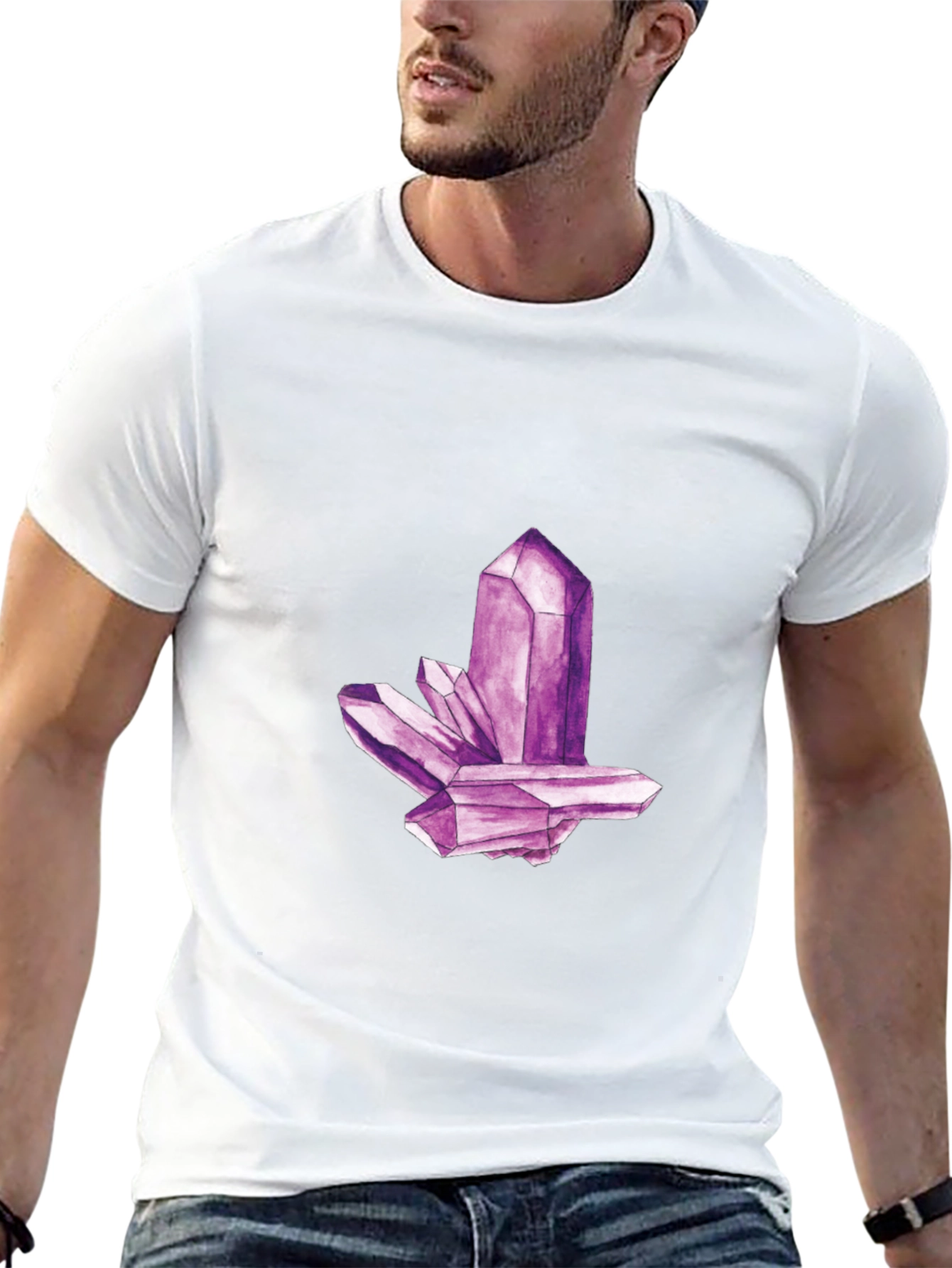 Amethyst Crystal Graphic T-Shirt - Unisex