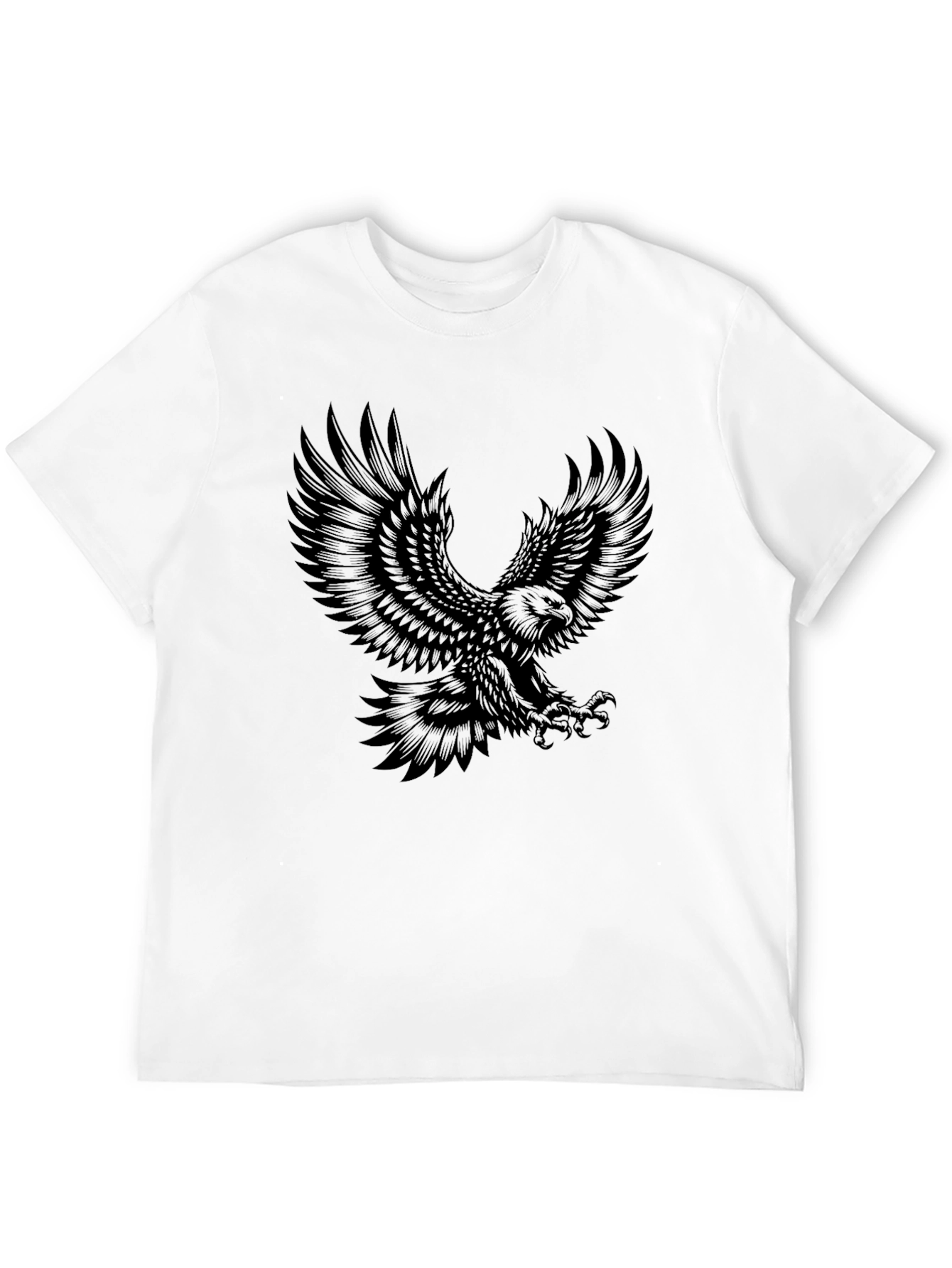 Black Eagle Graphic Tee - Mens Fashion