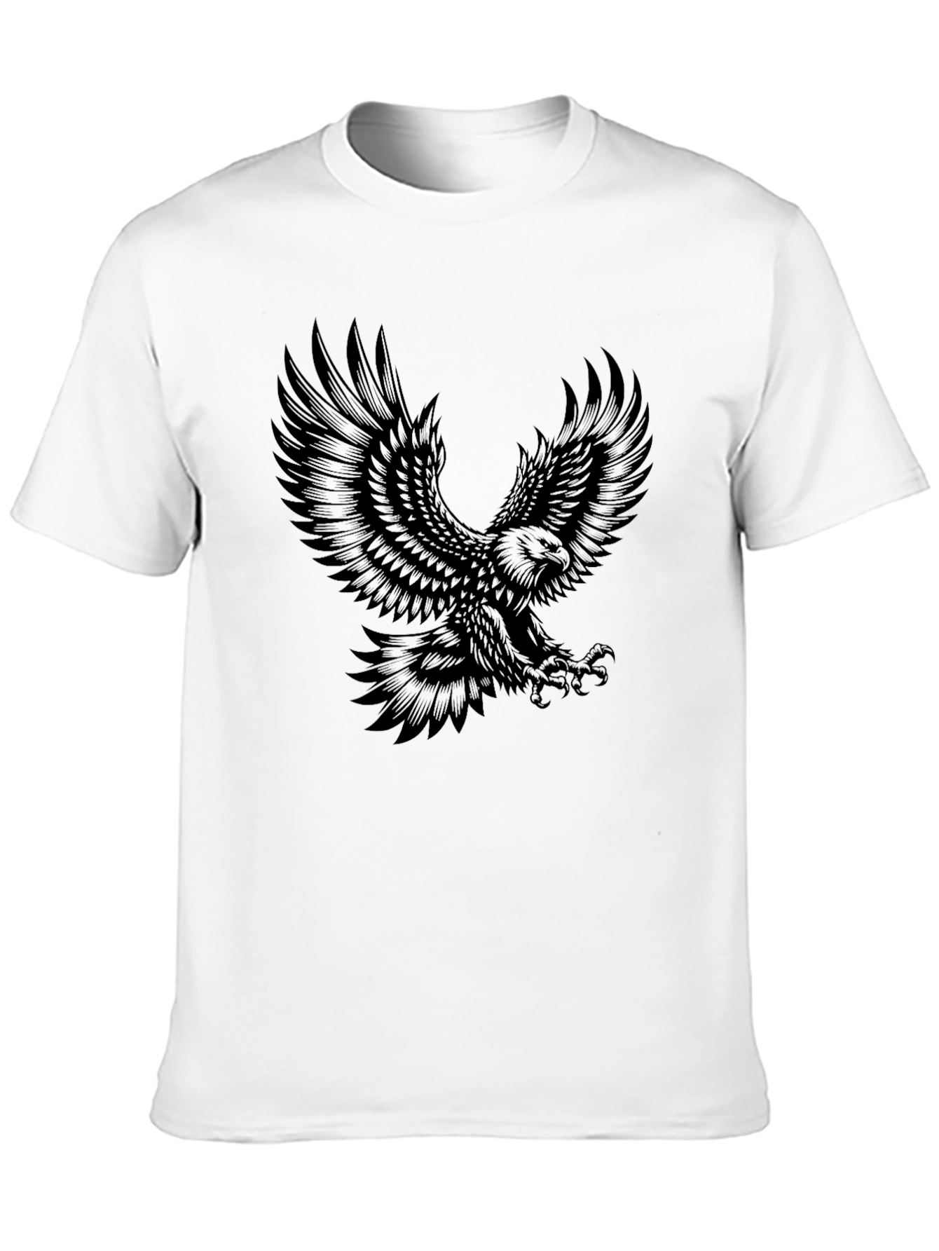 Black Eagle Graphic Tee - Mens Fashion